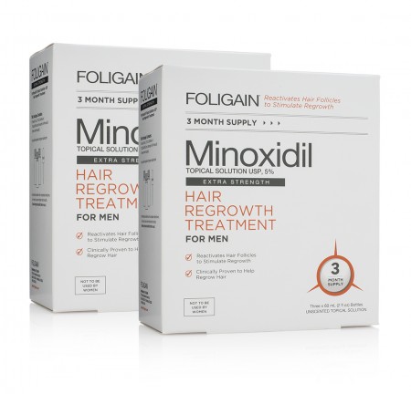 Application du Minoxidil 5% sur la chute de cheveux